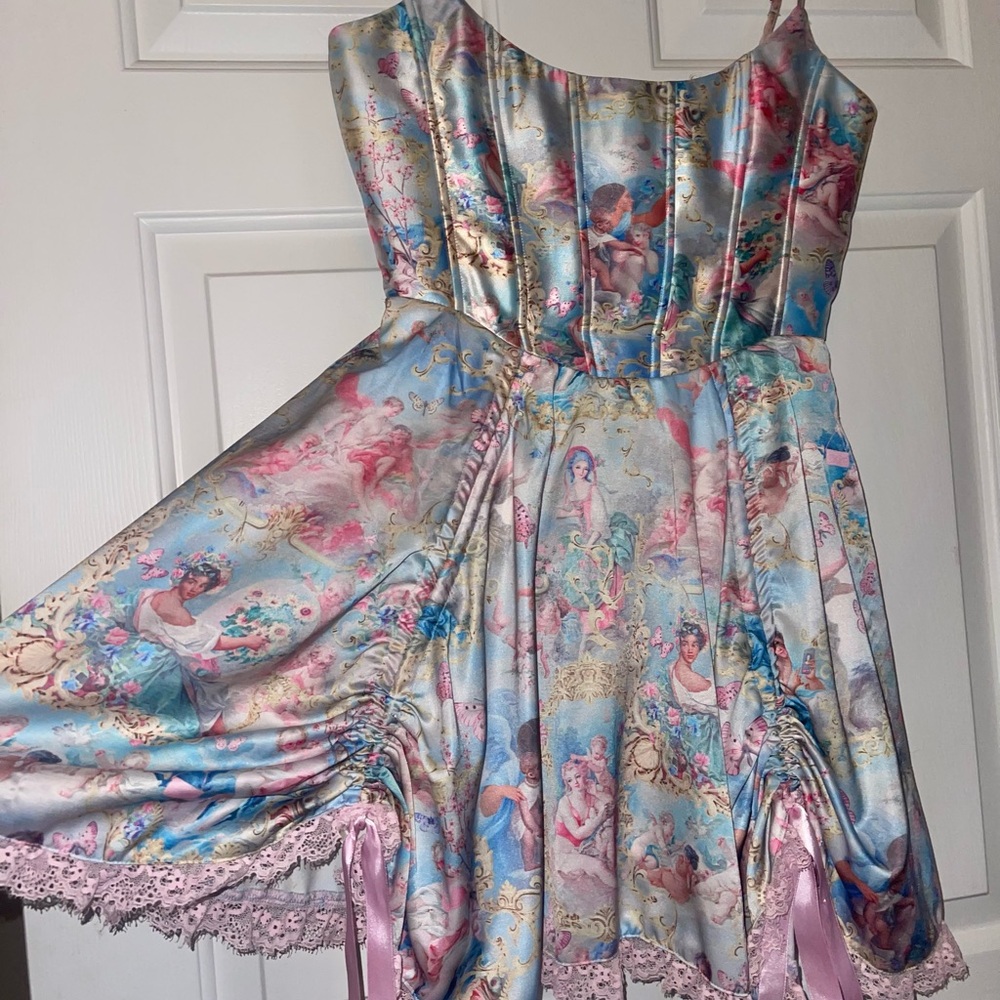 Dolls Kill Sugar Thrillz Pastel Fantasy Dress - Picture 2 of 12